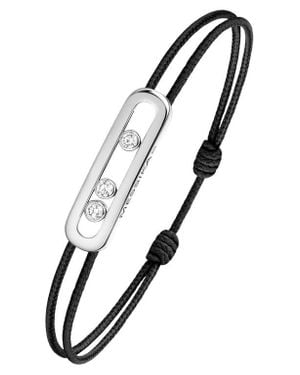 Messika Care Diamond Cord Bracelet - Black