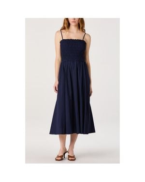 Astr Harper A-Line Dress - Blue