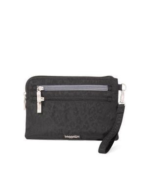 Baggallini Rfid Currency Organizer Wristlet - Black