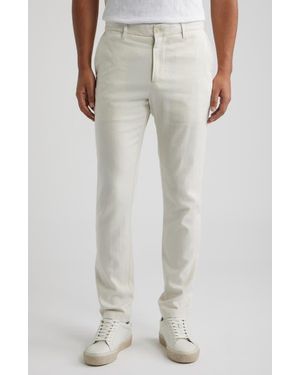 Bugatchi Aerolinen Linen Blend Chinos - White