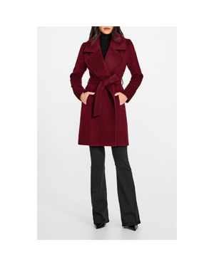 Sentaler Alpaca & Wool Wrap Coat - Red