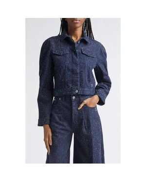 Jacquemus The Ovalo De Nîmes Denim Jacket - Blue