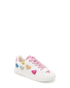 Kurt Geiger Kids' Mini Lane Love Sneaker - White