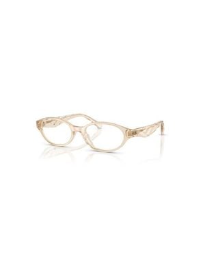Tory Burch Oval Eyeglasses - Natural