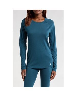 Smartwool Classic All-Season Merino Wool Blend Base Layer Long Sleeve Top - Blue