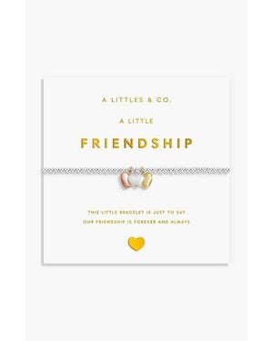 A Littles & Co. A Little Charmed Moments 'Friendship' Bracelet - White