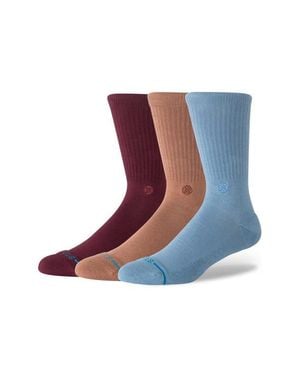 Stance Icon Assorted 3-Pack Crew Socks - White