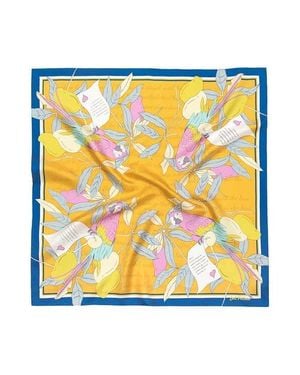 Lost Pattern El Amor Silk Bandana - Metallic