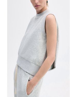 Co. Sleeveless Sweatshirt - White