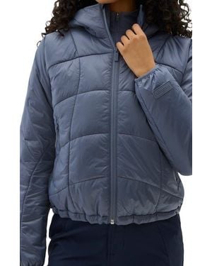 Halfdays Claude Water Repellent Quilted Puffer Jacket - Blue