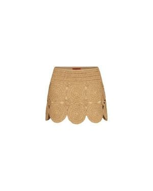 Simon Miller Crochet Beep Beep Mini Skirt - White