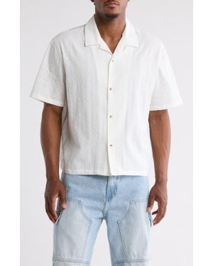 PacSun Pointelle Camp Shirt - White