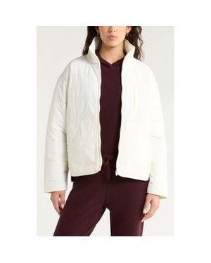 Zella Quilted Packable Jacket - White