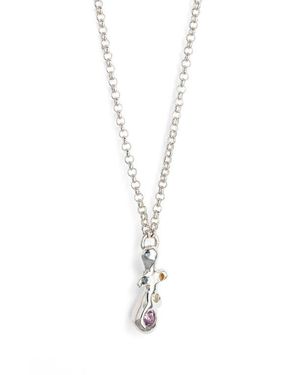 Faris Form Stone Pendant Necklace - White