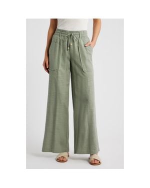 Wit & Wisdom Skyrise Wide Leg Pants - Green