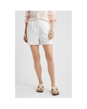 Caslon Easy Linen Blend Shorts - White