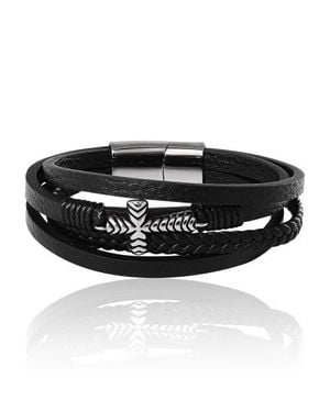 Lucky Brand Row Cross Bracelet - Black
