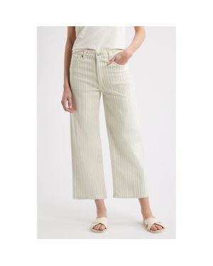 Rails Getty High Waist Crop Wide Leg Jeans - Natural