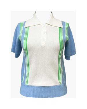 Anna Sui Amalfi Knits Polo - Blue
