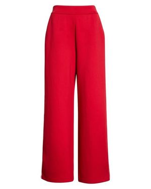 Beyond Yoga Wide Leg Spacer Knit Pants - Red
