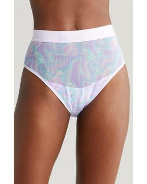 Lemonade Dolls I Am Who I Am High Waist Mesh Briefs - White