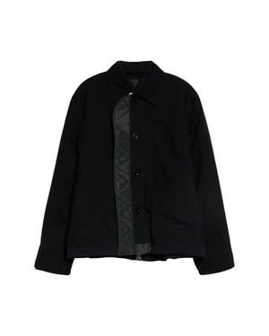 Sacai Reversible Nylon Twill & Ripstop Jacket - Black