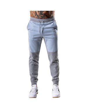 Maceoo Colorblock Sweatpants - Blue