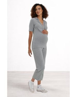 Nom Maternity Camilla Over-The-Belly Maternity Pants - Multicolor