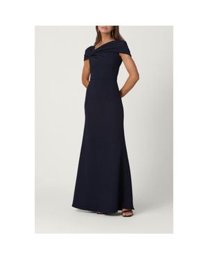 Shoshanna Midnight Stretch Crepe Carly Dress - Blue