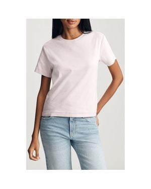 Mavi Nina Crewneck Cotton T-Shirt - White