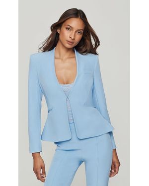 Generation Love Sebas Peplum Crepe Jacket - Blue