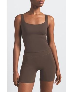 NikeSKIMS Matte Square Neck Tank - Brown