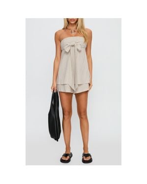Princess Polly Jetsetter Stripe Strapless Romper - Multicolor