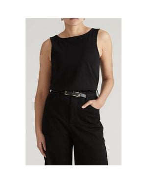 UNIVERSAL STANDARD Noyack Breton Stripe Tank - Black