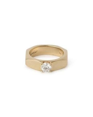 Off-White c/o Virgil Abloh Hex Nut Solitaire Lab Grown Diamond Ring - Natural