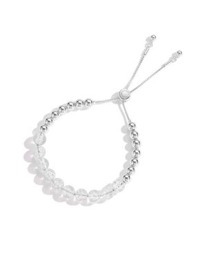 Classicharms Frostlily Azeztulite Crystal And Bead Bolo Bracelet - White