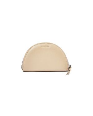 Mandrn Leather Halfmoon Wallet - Natural
