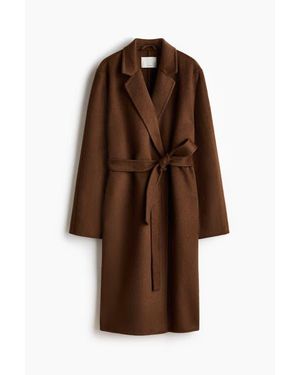 H&M Handmade Wool-Blend Coat - White