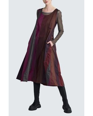 Luukaa Ruby Pleated Dress - Red