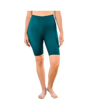 Swim 365 High-Waist Full-Coverage Swim Bike Short - Blue