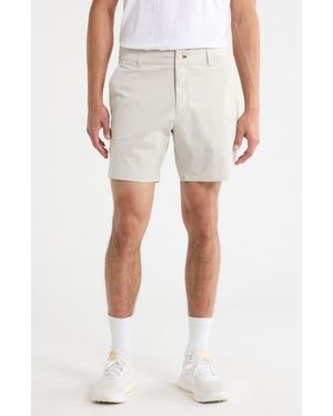 Rhone Commuter Flyweight Performance Golf Shorts - White