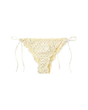 Mango Floral Print Cheeky Bikini Bottoms - White