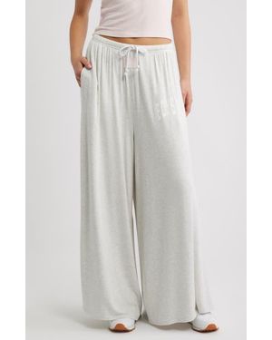Boys Lie Pinky Promise Leah Wide Leg Lounge Pants - Gray