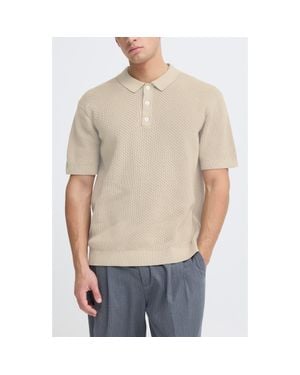 Casual Friday Knit Polo - Gray