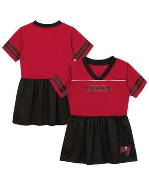 Outerstuff Toddler Tampa Bay Buccaneers Stadium Lights V-Neck Fashion Football Jersey Dress - Red