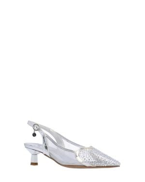 J. Reneé Gwyn Pointed Toe Slingback Pump - White