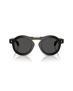 Moncler Glisse 47Mm Small Round Sunglasses - Black