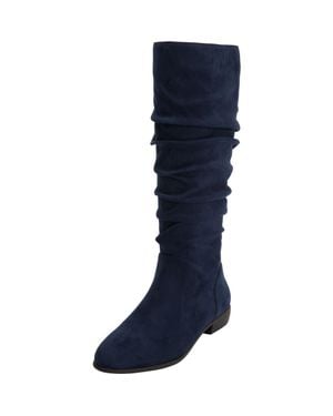 Comfortview The Shelly Wide Calf Boot - Blue