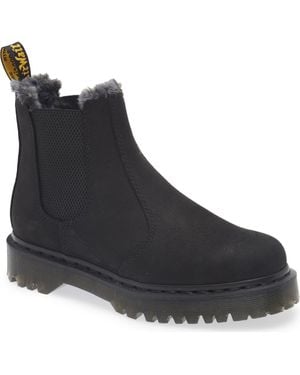 Dr. Martens 2976 Bex Faux Fur Chelsea Boot - Black
