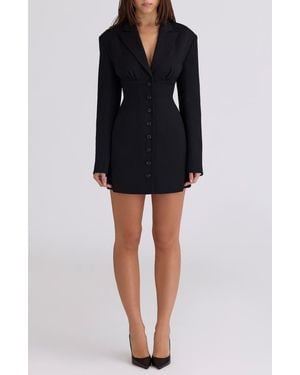 House Of Cb Georgia Mini Jacket Dress - Black